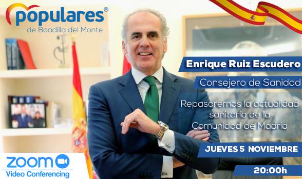 Encuentro con Enrique Ruiz Escudero, consejero de Sanidad